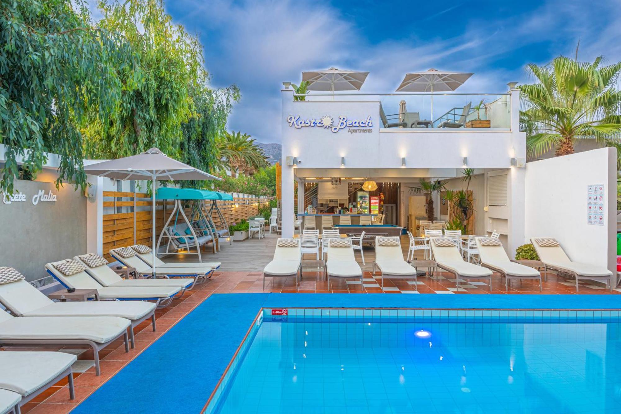 Kastro Beach Apartments Малиа Экстерьер фото